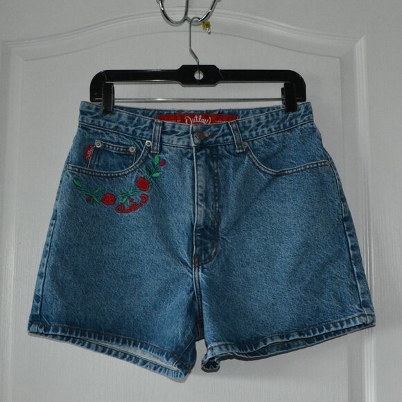 Vintage Outlaw Denim Blue Jean Shorts Women's size 13 - Picture 1 of 9
